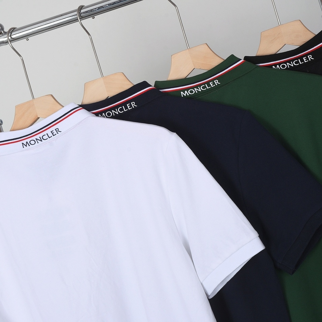 Moncler Tricolor-Trimmed Cotton Piquet Polo Shirt · A3237 — תמונה 51