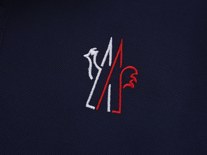 Moncler Tricolor-Trimmed Cotton Piquet Polo Shirt · A3217 — תמונה 11