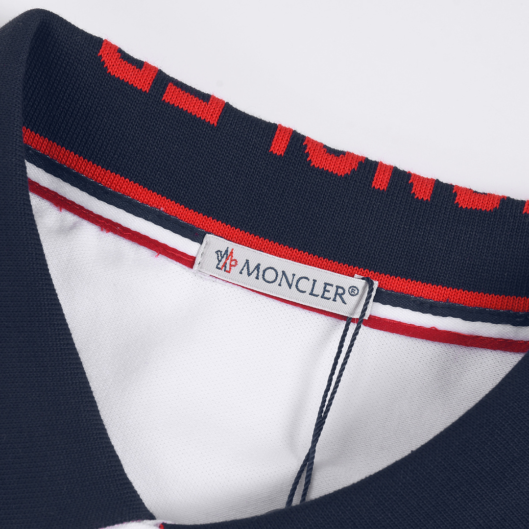Moncler Tricolor-Trimmed Cotton Piquet Polo Shirt · A3237 — תמונה 28
