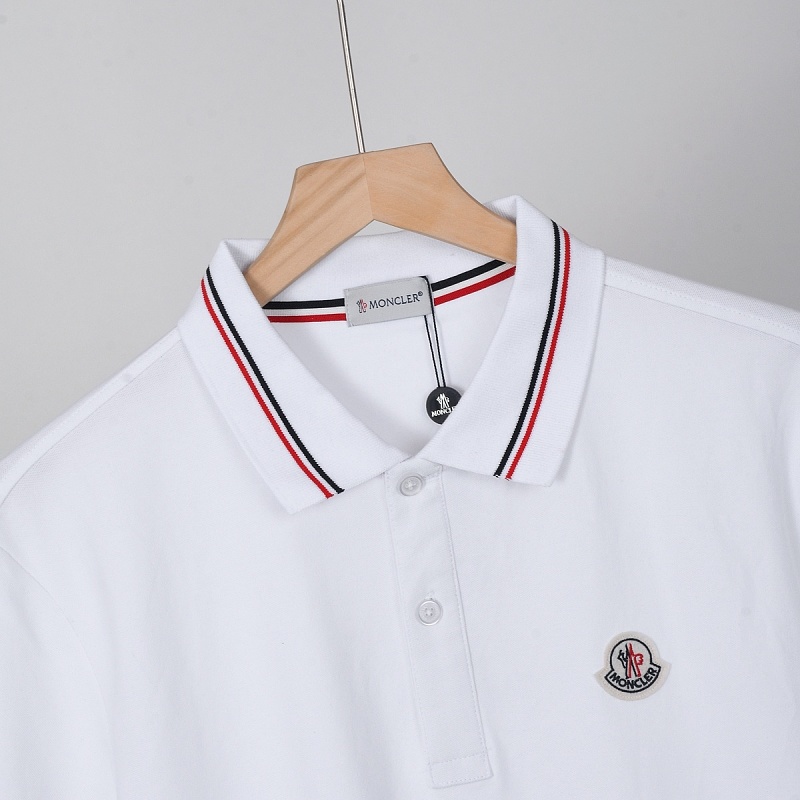 Moncler Tricolor-Trimmed Cotton Piquet Polo Shirt · A3237 — תמונה 48