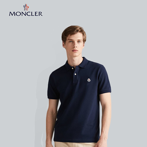 Moncler Logo Patch Cotton Piquet Polo · A3013