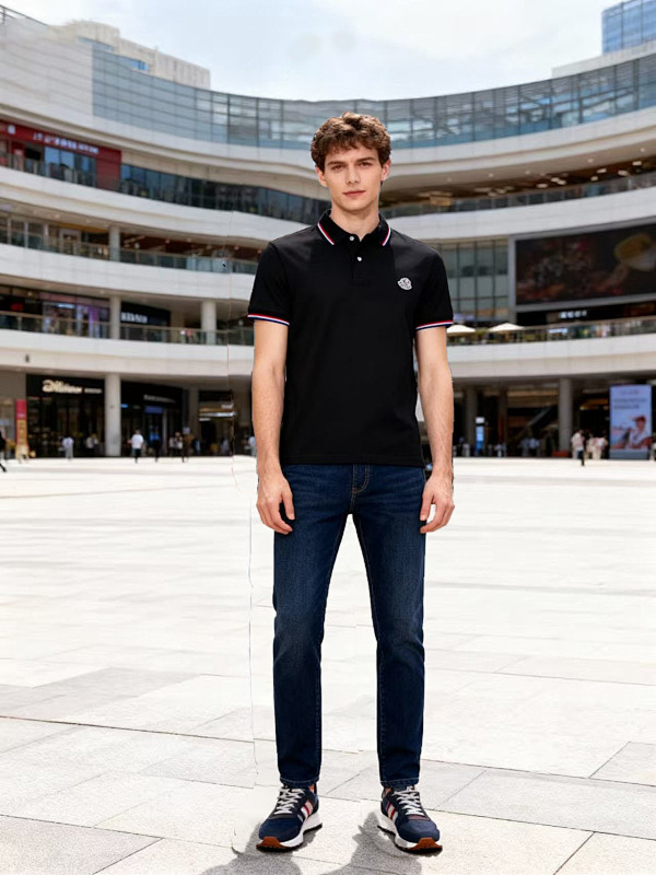 Moncler Logo Patch Cotton Piquet Polo · A3013 — תמונה 63