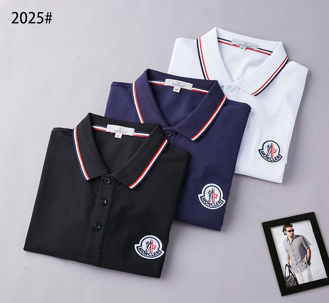 Moncler Tricolor-Trimmed Cotton Piquet Polo Shirt · A2432 — תמונה 32
