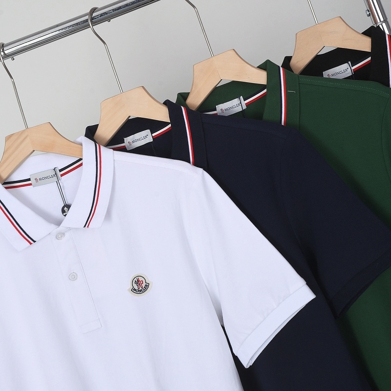 Moncler Tricolor-Trimmed Cotton Piquet Polo Shirt · A3237 — תמונה 60