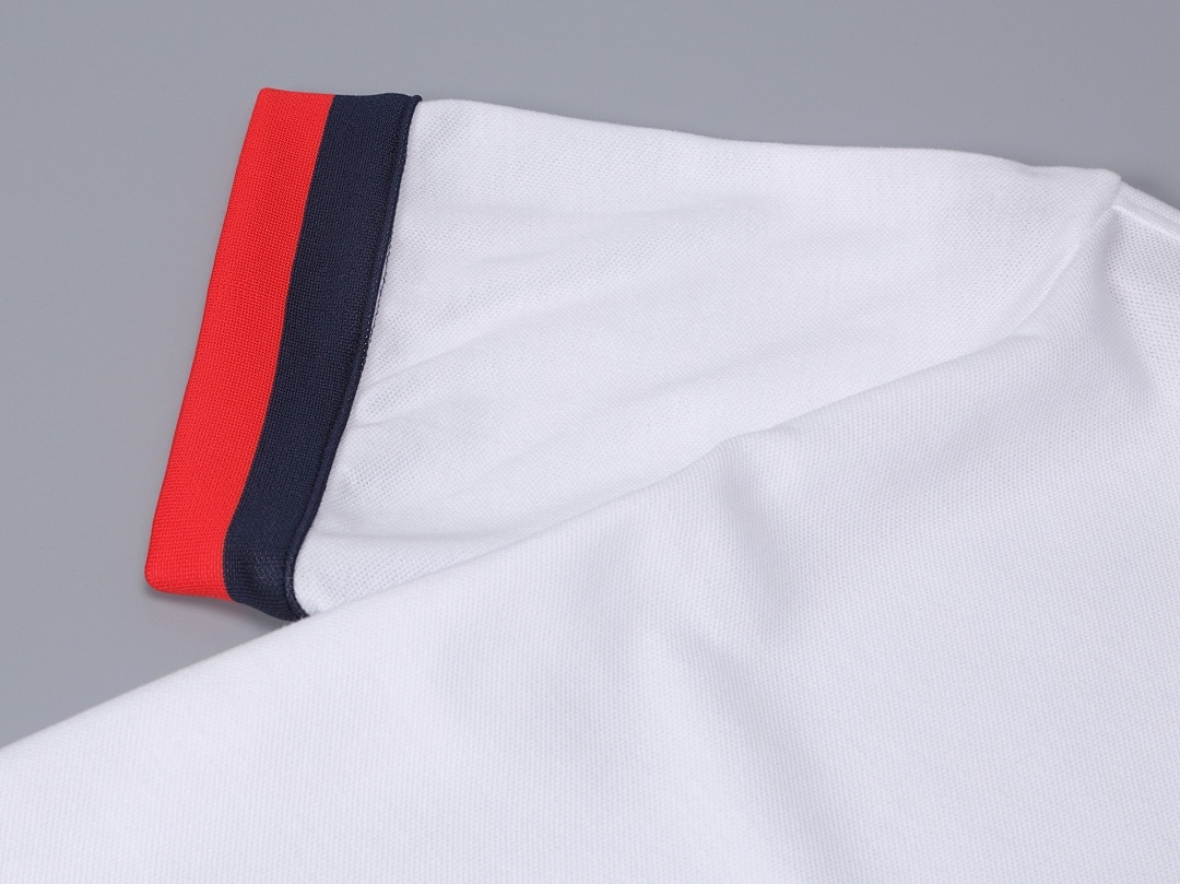 Moncler Tricolor-Trimmed Cotton Piquet Polo Shirt · A3014 — תמונה 8
