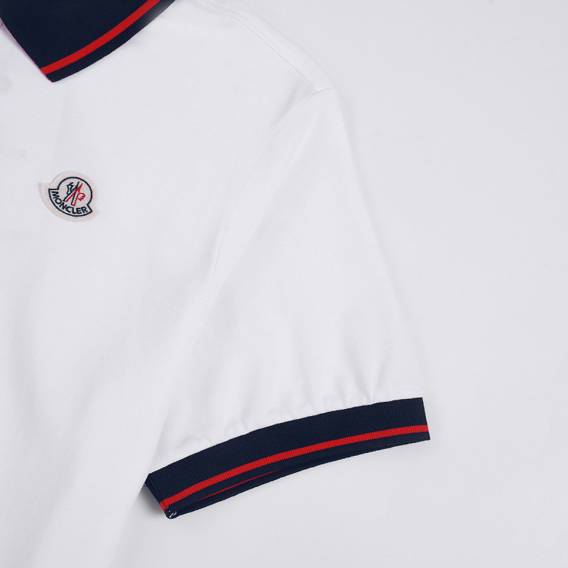 Moncler Tricolor-Trimmed Cotton Piquet Polo Shirt · A3237 — תמונה 19