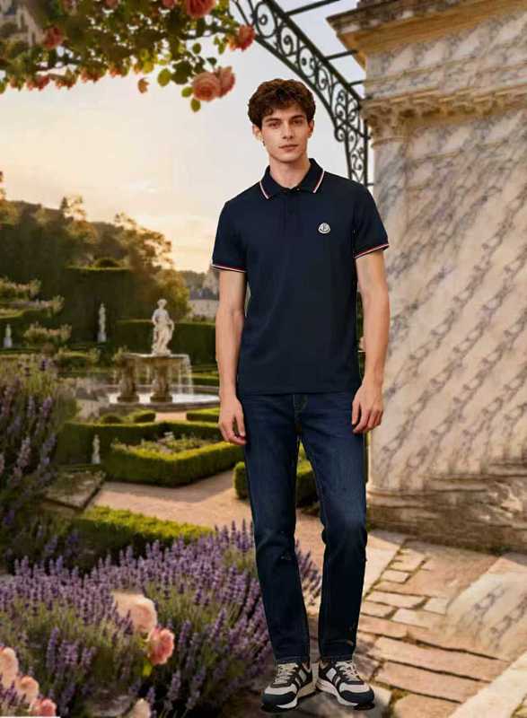 Moncler Logo Patch Cotton Piquet Polo · A3013 — תמונה 65