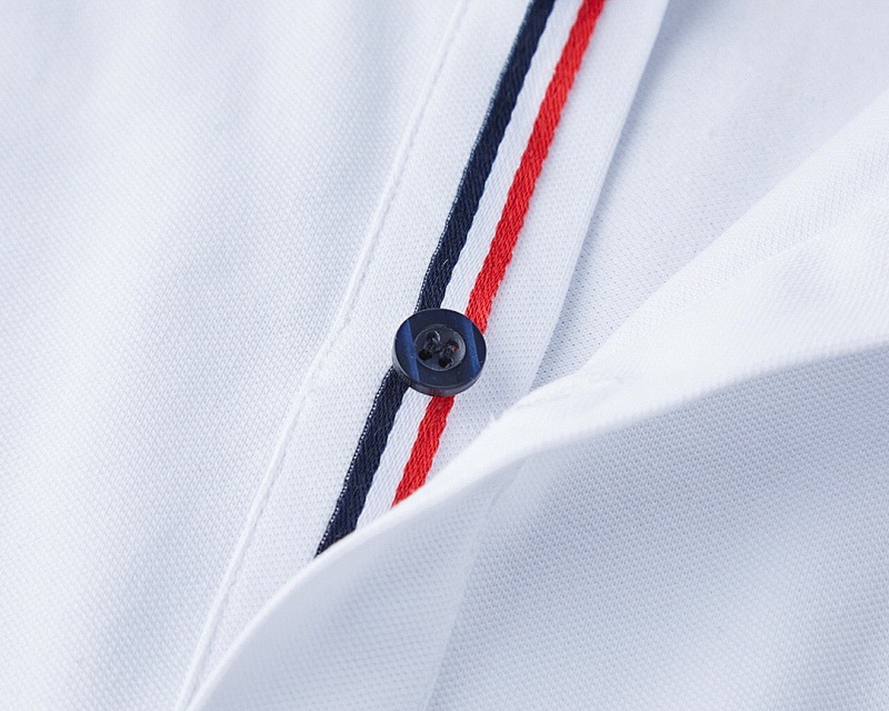 Moncler Tricolor-Trimmed Cotton Piquet Polo Shirt · A2432 — תמונה 9