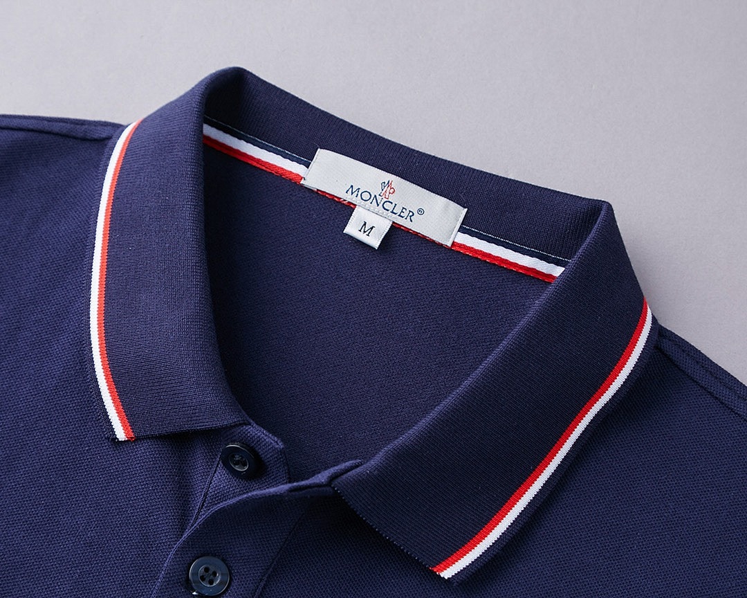 Moncler Tricolor-Trimmed Cotton Piquet Polo Shirt · A2432 — תמונה 28