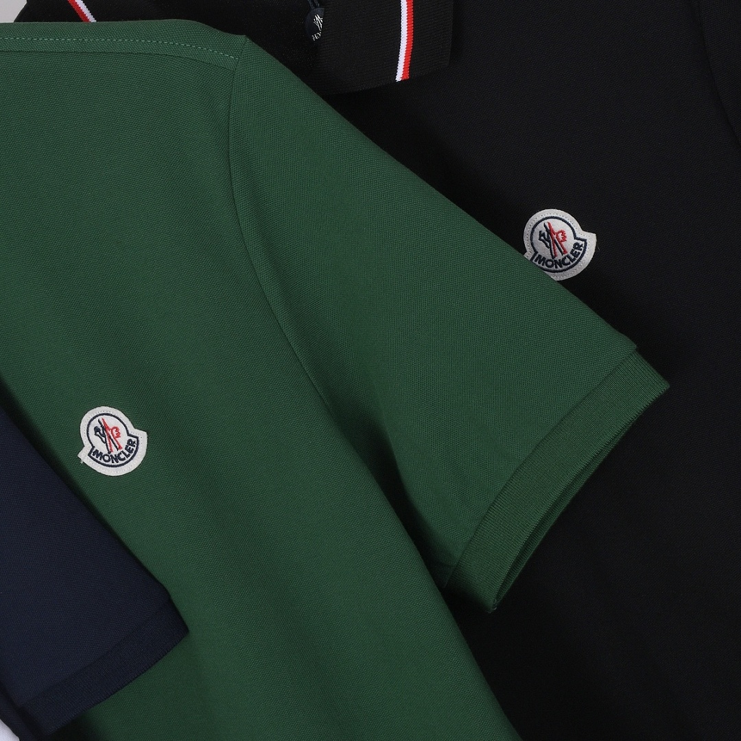 Moncler Tricolor-Trimmed Cotton Piquet Polo Shirt · A3237 — תמונה 53