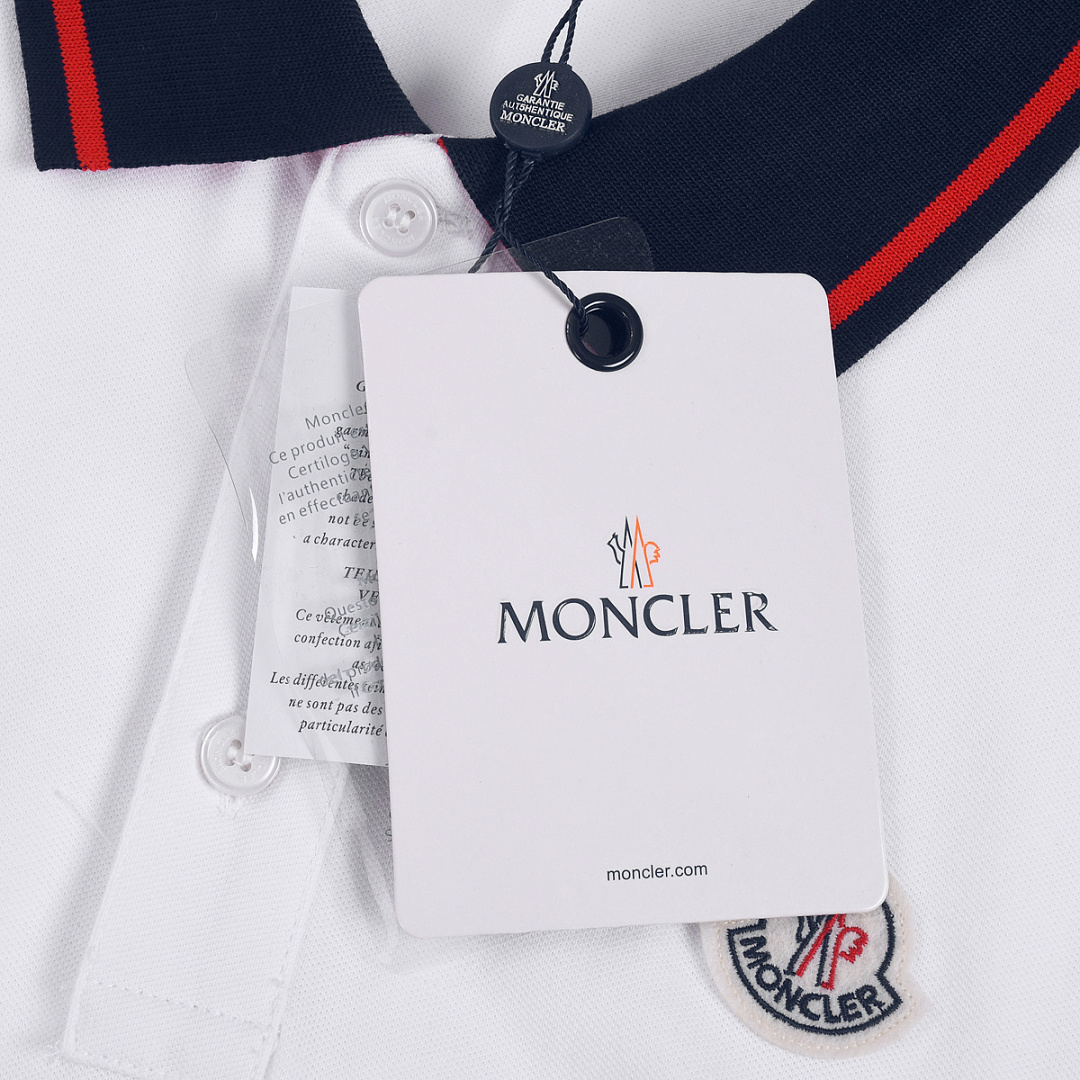 Moncler Tricolor-Trimmed Cotton Piquet Polo Shirt · A3237 — תמונה 22