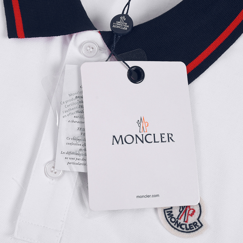 Moncler Tricolor-Trimmed Cotton Piquet Polo Shirt · A3237 — תמונה 23