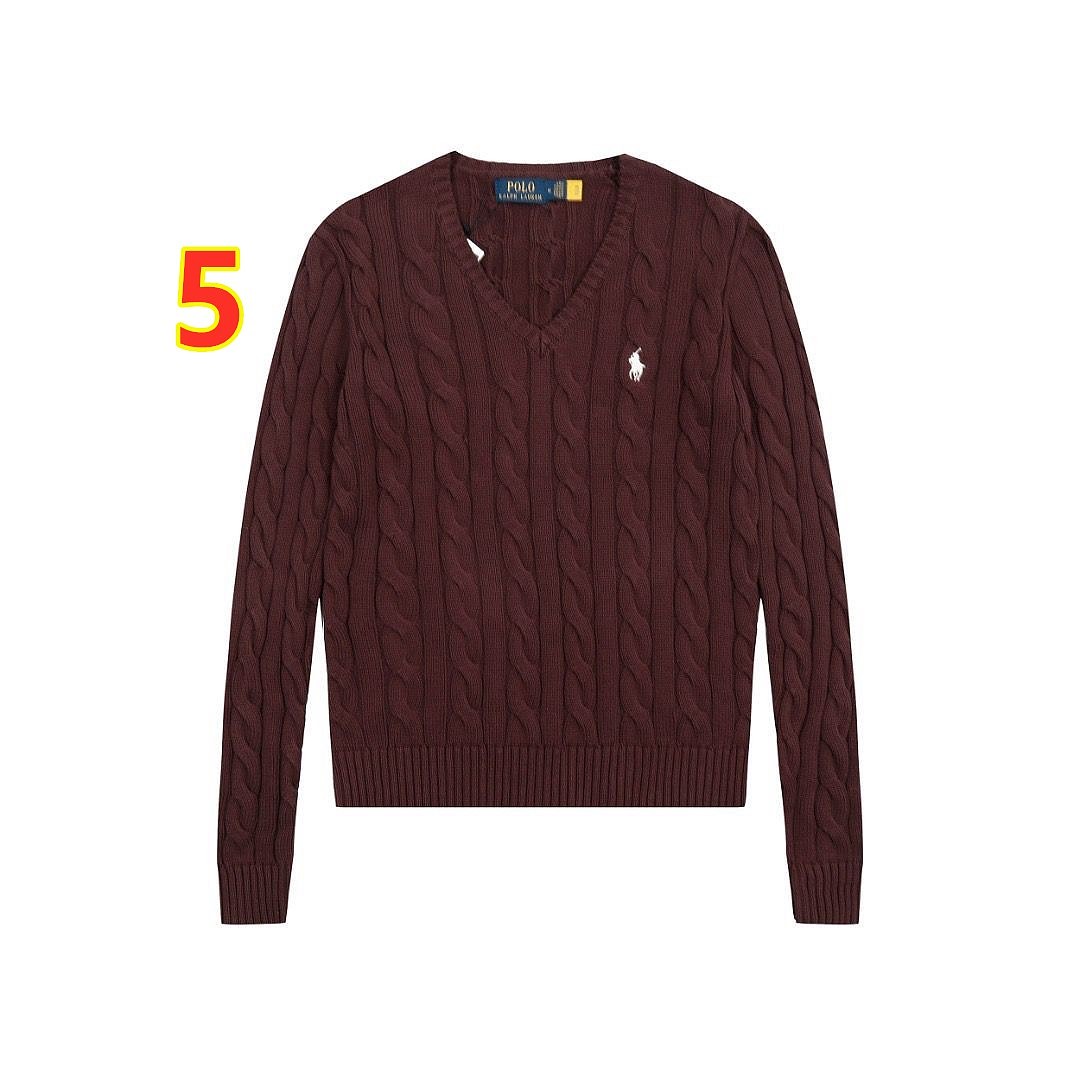 Polo Ralph Lauren Cable-Knit V-Neck Sweater · 6329 — תמונה 2