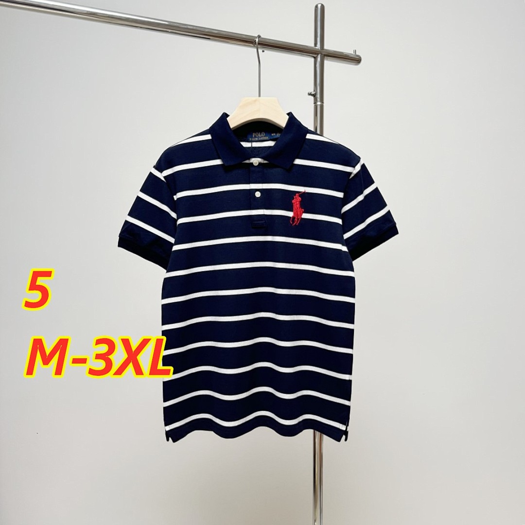 Ralph Lauren Classic Fit Striped Mesh Polo · 5348 — תמונה 8