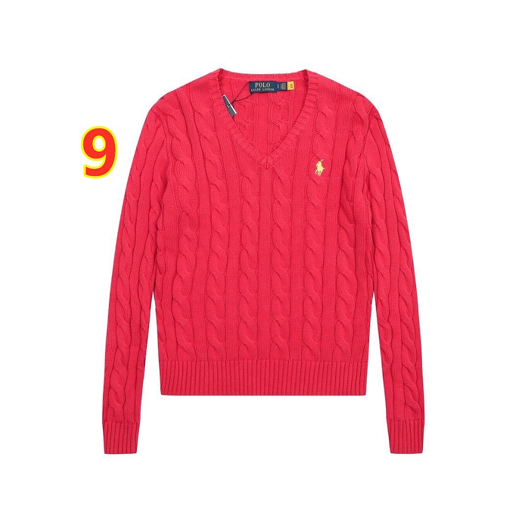 Polo Ralph Lauren Cable-Knit V-Neck Sweater · 6329 — תמונה 10