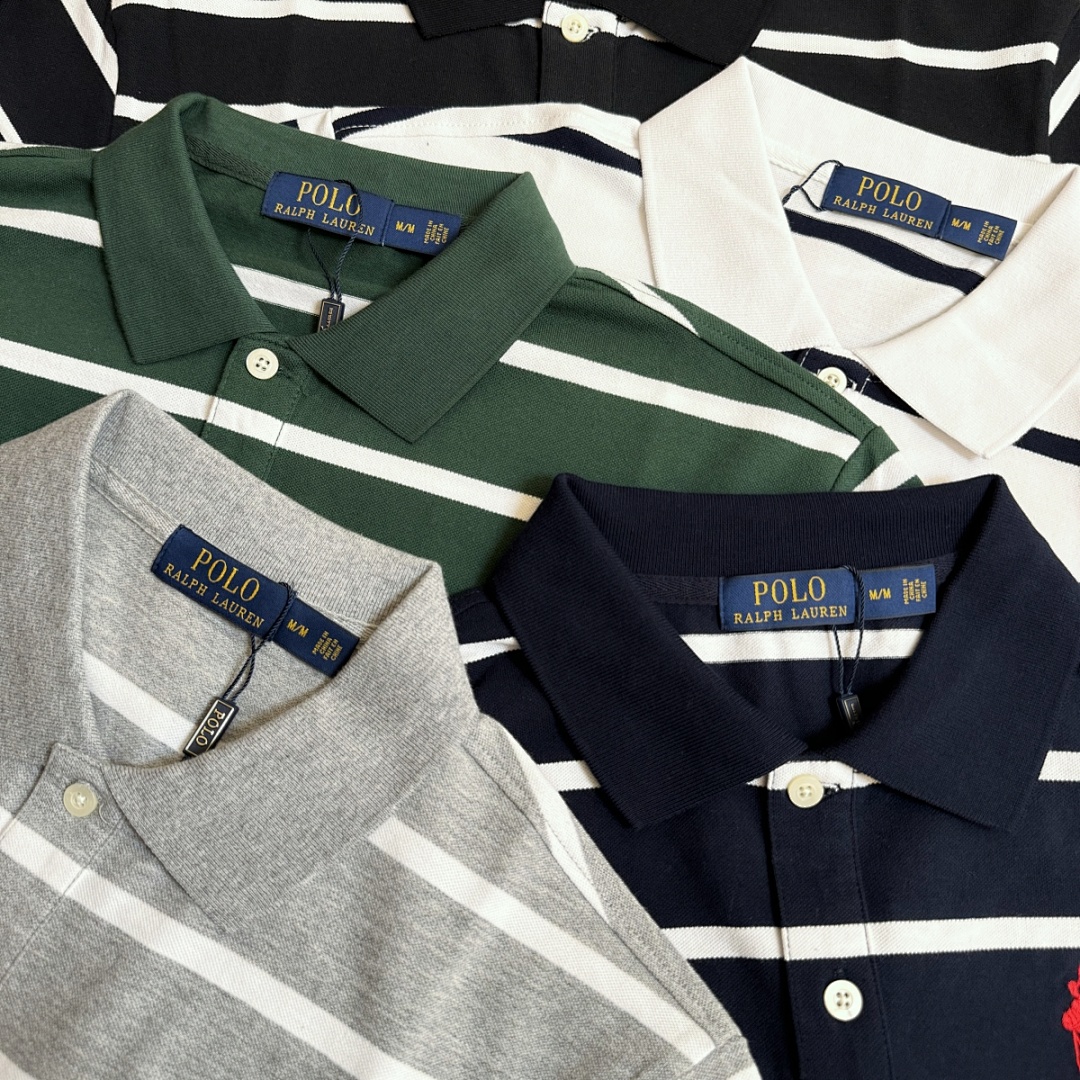Ralph Lauren Classic Fit Striped Mesh Polo · 5348 — תמונה 3