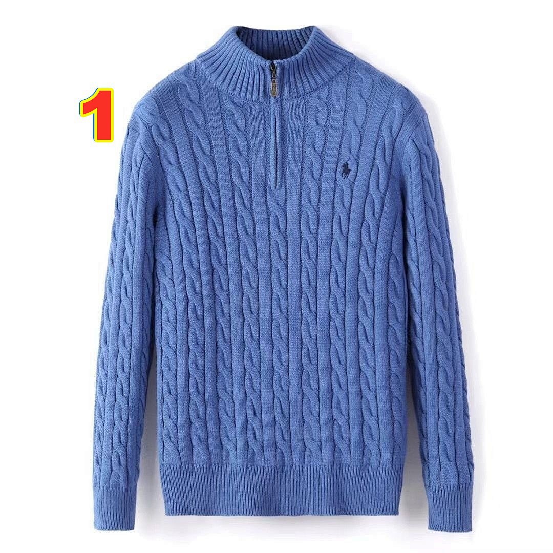 Polo Ralph Lauren Cable-Knit Cotton Quarter-Zip Sweater · 6135