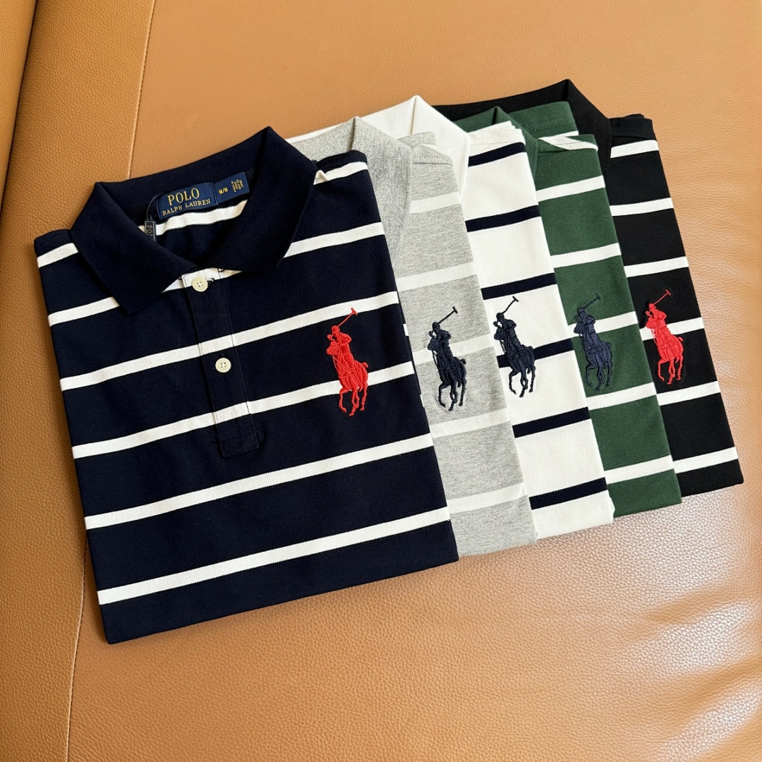 Ralph Lauren Classic Fit Striped Mesh Polo · 5348 — תמונה 7