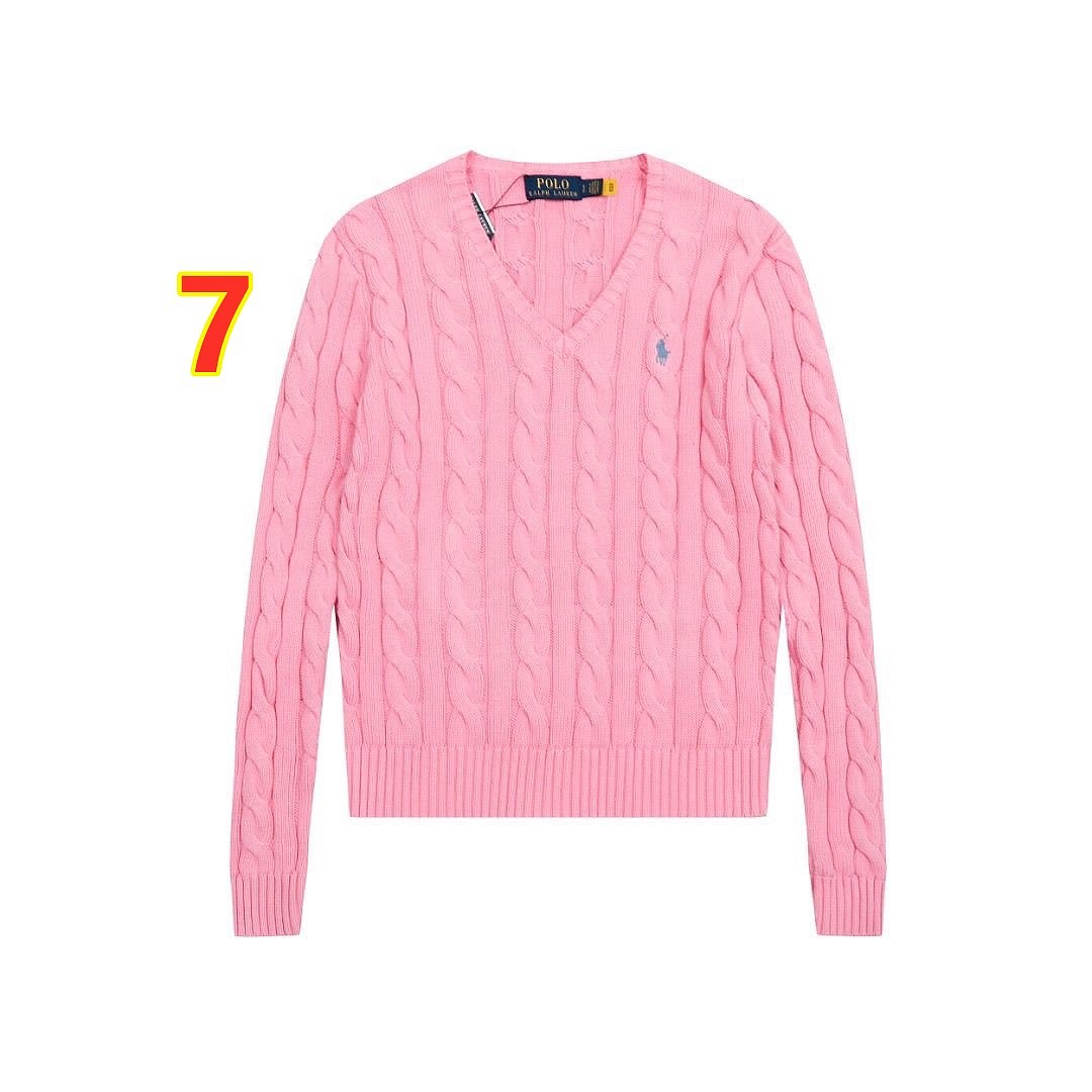 Polo Ralph Lauren Cable-Knit V-Neck Sweater · 6329 — תמונה 8