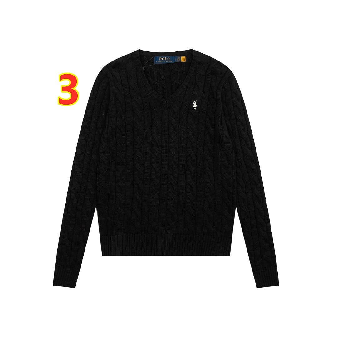 Polo Ralph Lauren Cable-Knit V-Neck Sweater · 6329 — תמונה 6