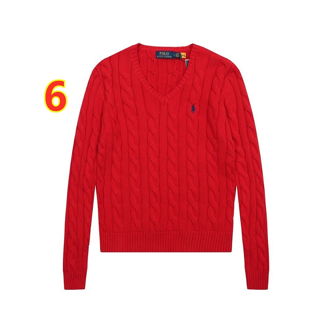 Polo Ralph Lauren Cable-Knit V-Neck Sweater · 6329 — תמונה 3