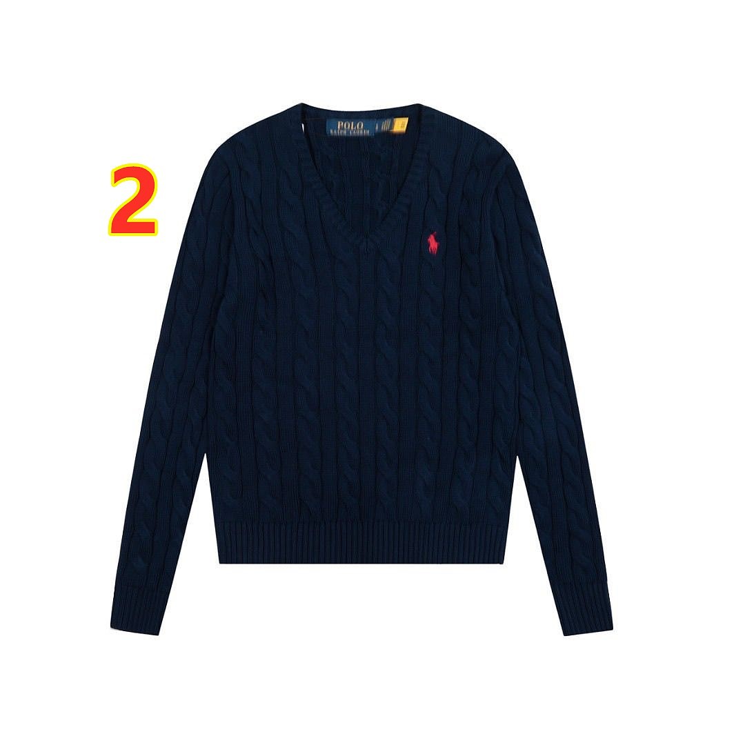 Polo Ralph Lauren Cable-Knit V-Neck Sweater · 6329 — תמונה 7