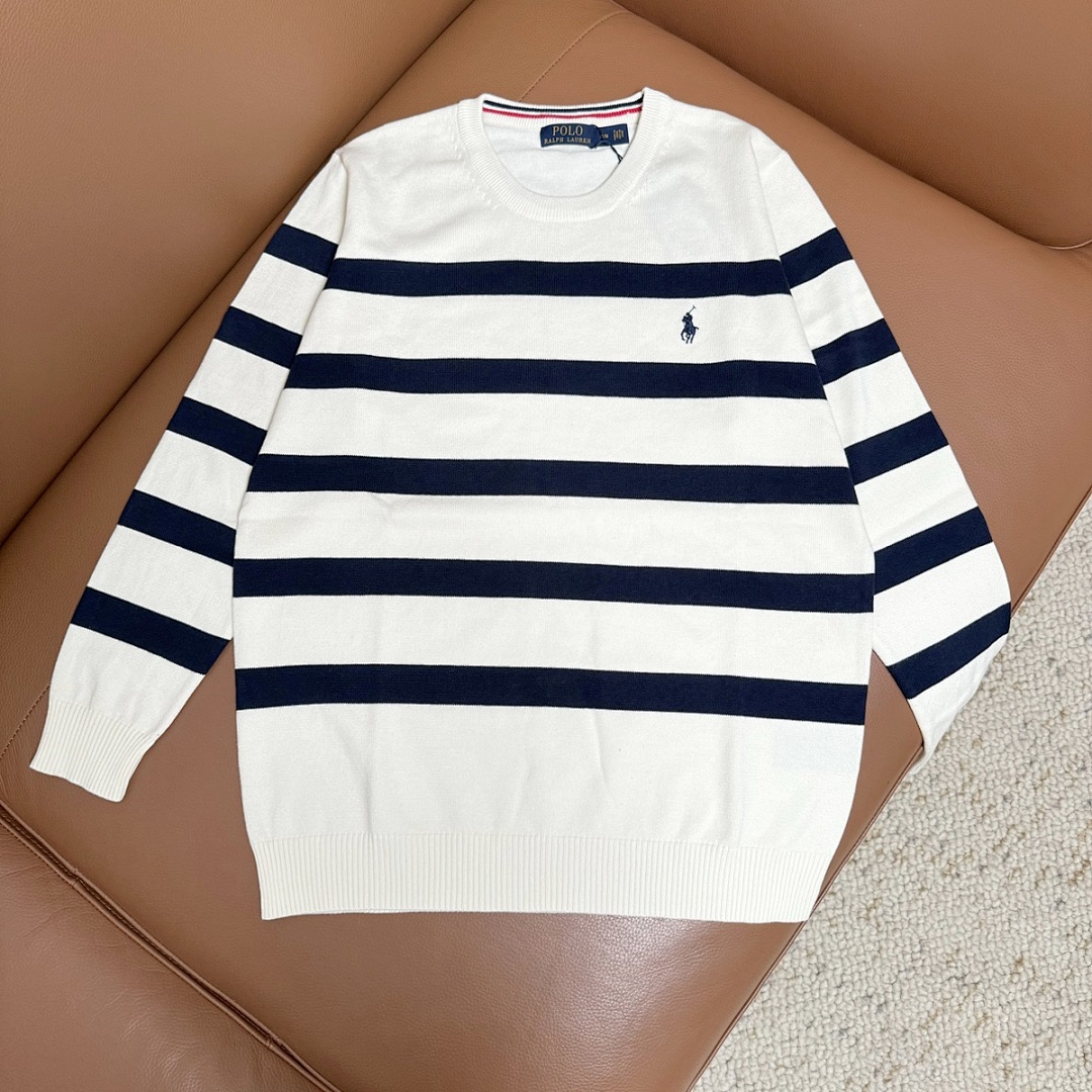 Ralph Lauren Striped Cable-Knit Cotton Sweater · A2142 — תמונה 20