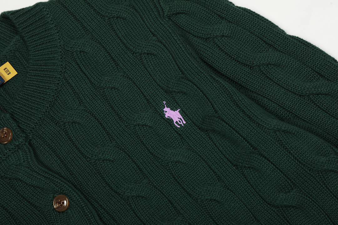 Ralph Lauren Cable Knit Cotton Cardigan · A3415 — תמונה 33