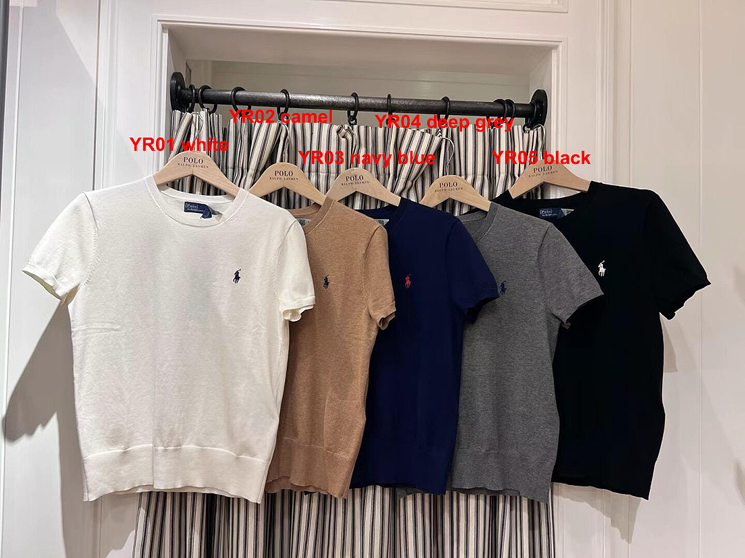 Ralph Lauren Ribbed Cotton Short Sleeve Sweater · A3074 — תמונה 3