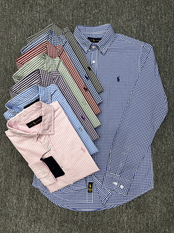 Polo Ralph Lauren Gingham Stretch Poplin Shirt · A2351
