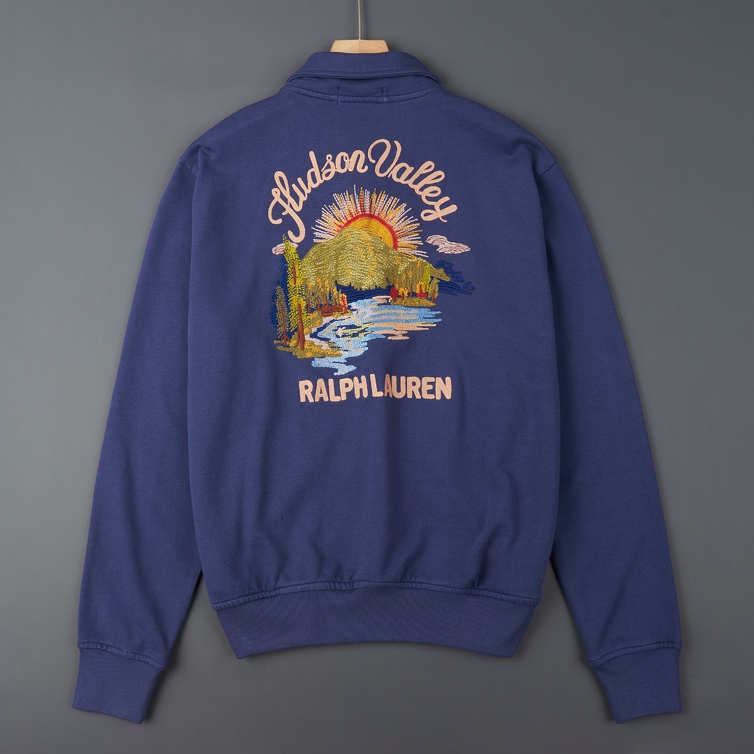Polo Ralph Lauren Logo Fleece Bomber Jacket · A3449 — תמונה 8