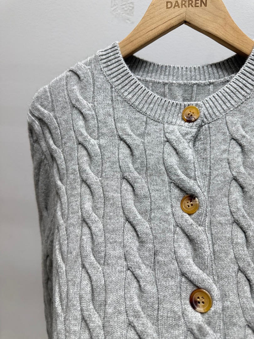 Ralph Lauren Cable-Knit Wool-Cashmere Cardigan · A3364 — תמונה 14