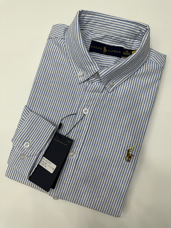 Ralph Lauren Classic Fit Striped Oxford Shirt · A1989 — תמונה 21