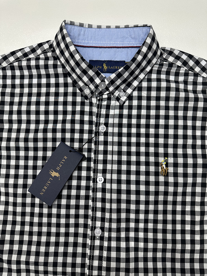 Ralph Lauren Gingham Cotton Madras Camp Shirt · A1971 — תמונה 12