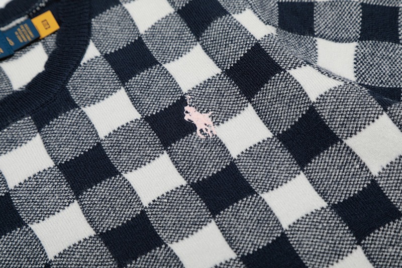 Ralph Lauren Gingham Cotton Short-Sleeve Sweater · A2340 — תמונה 4