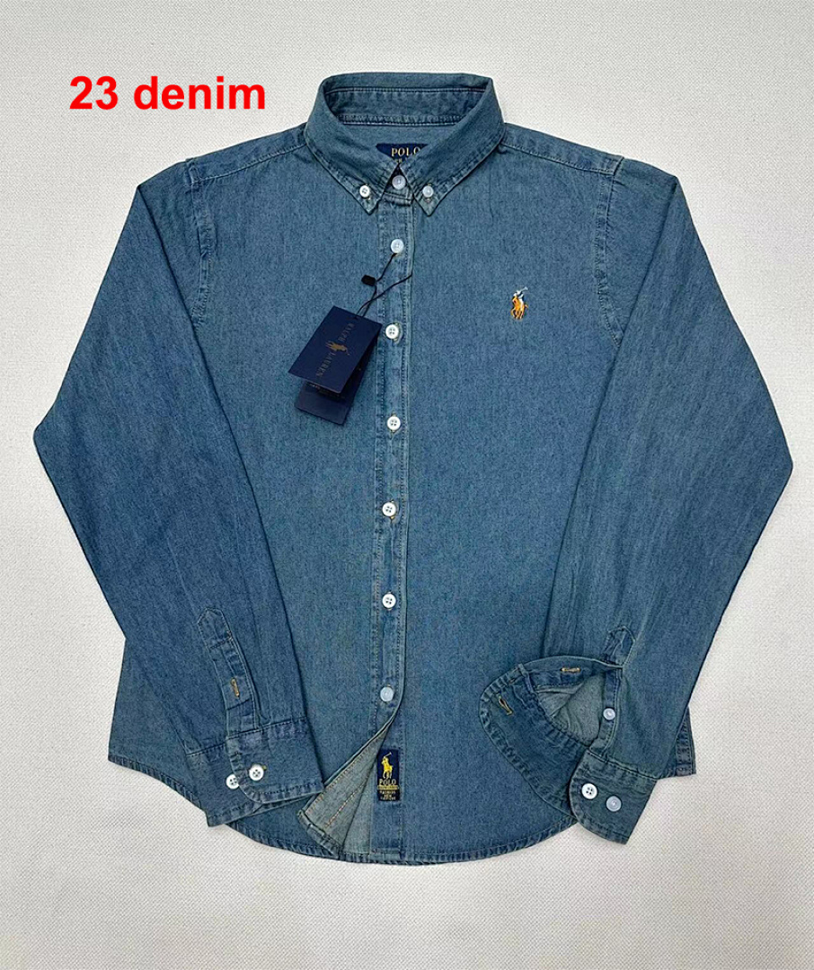 Polo Ralph Lauren Denim Long Sleeve Button Down · A1623 — תמונה 3