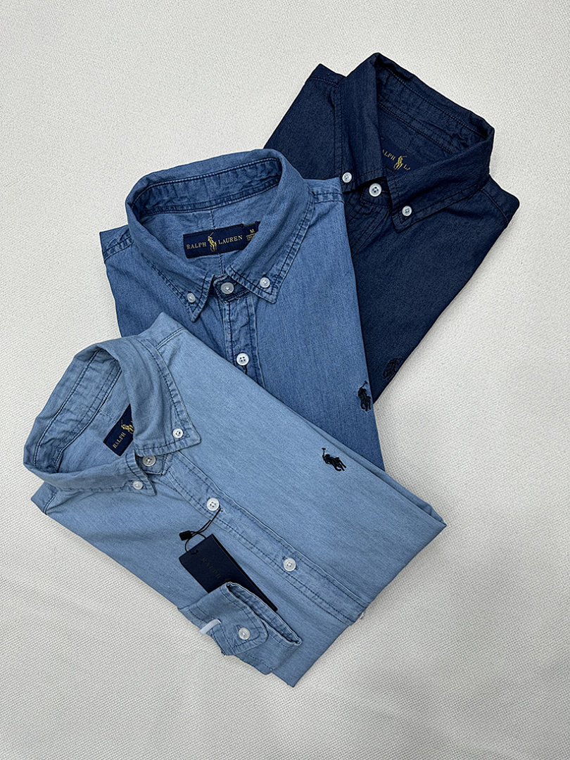 Ralph Lauren Custom Fit Denim Shirt · A916 — תמונה 14