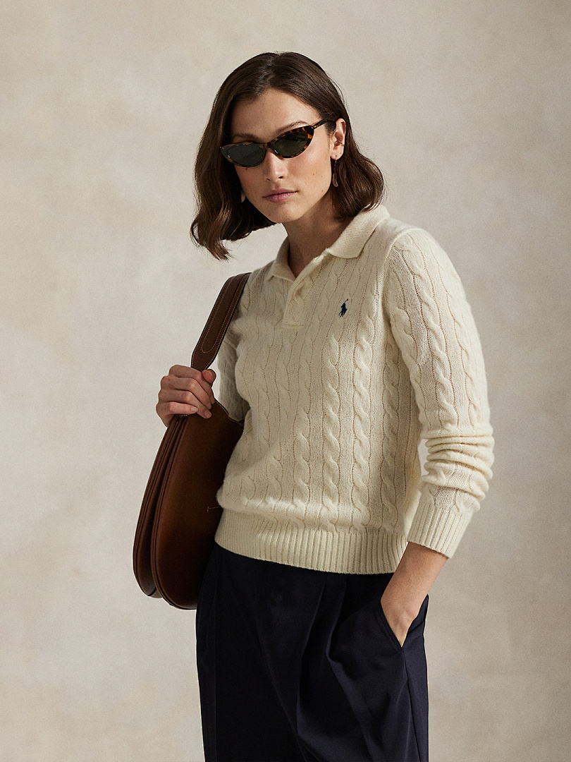 Polo Ralph Lauren Cable-Knit Polo Sweater · A2858 — תמונה 6