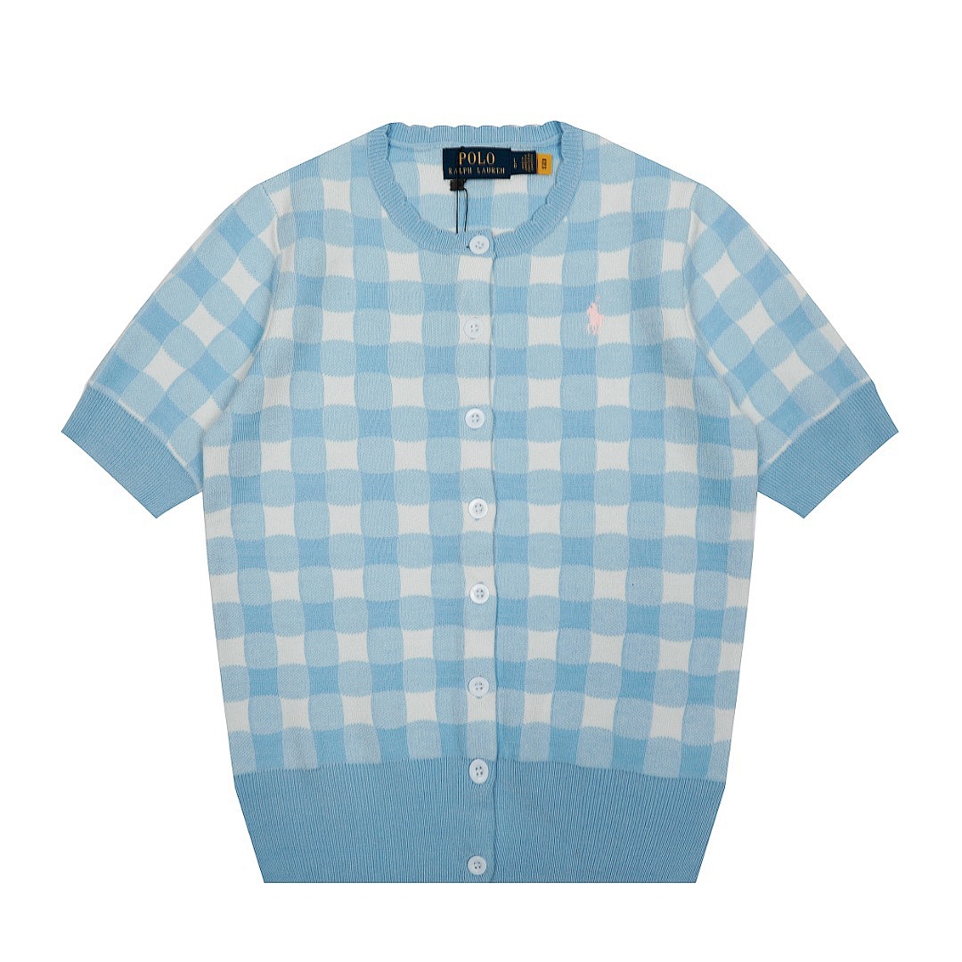 Polo Ralph Lauren Gingham Cotton Cardigan · A2341 — תמונה 31