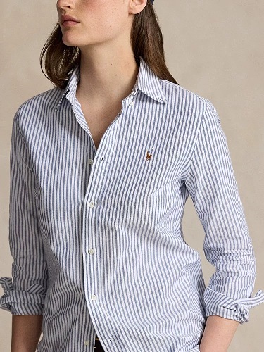 Ralph Lauren Striped Oxford Shirt · A3208