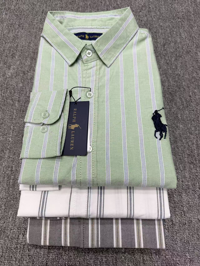 Ralph Lauren Classic Fit Stripe Cotton Broadcloth · A3158 — תמונה 27