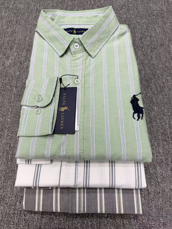 Ralph Lauren Classic Fit Stripe Cotton Broadcloth · A3158 — תמונה 28