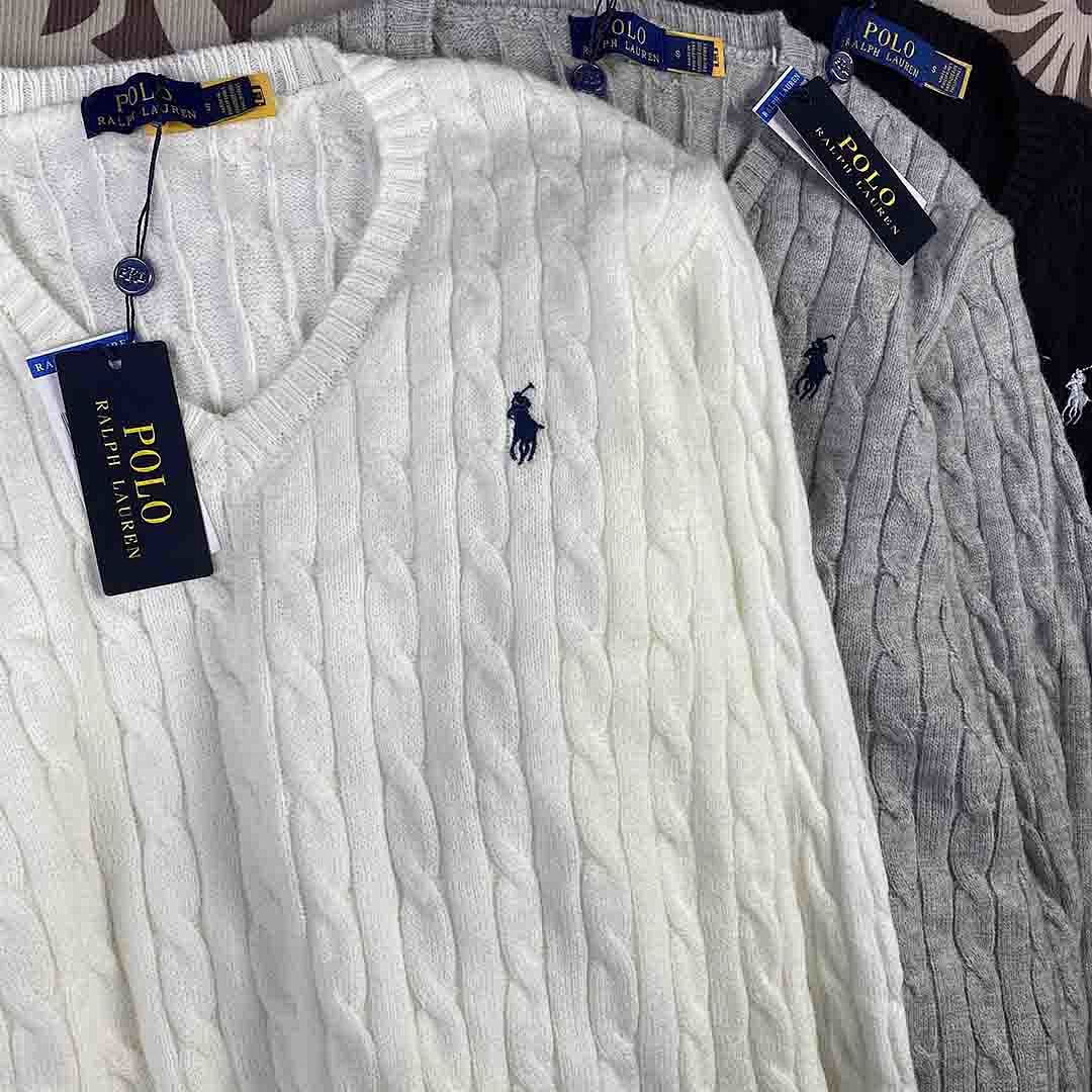 Polo Ralph Lauren Julianna Cable-Knit Pima Cotton Sweater · A2617