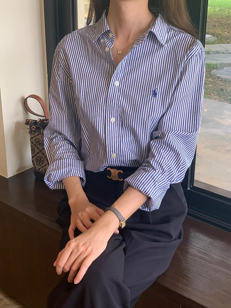 Ralph Lauren Striped Cotton Shirt · A2418