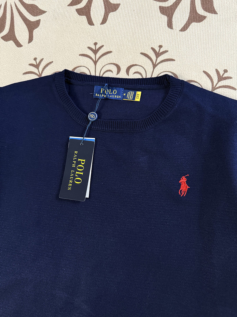 Ralph Lauren Ribbed Cotton Short Sleeve Sweater · A3074 — תמונה 16