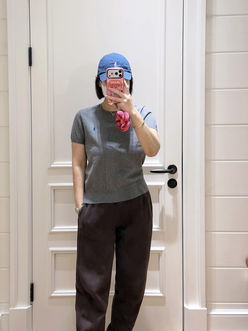 Ralph Lauren Ribbed Cotton Short Sleeve Sweater · A3074 — תמונה 9