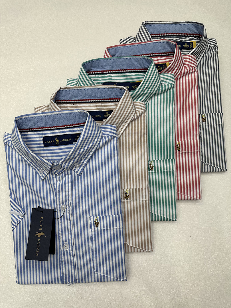 Tommy Hilfiger Short-Sleeve Striped Oxford Shirt · A1883 — תמונה 20