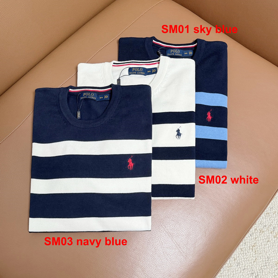 Ralph Lauren Striped Cable-Knit Cotton Sweater · A2142 — תמונה 3