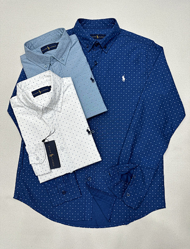 Ralph Lauren Classic Fit Polka-Dot Shirt · A1794
