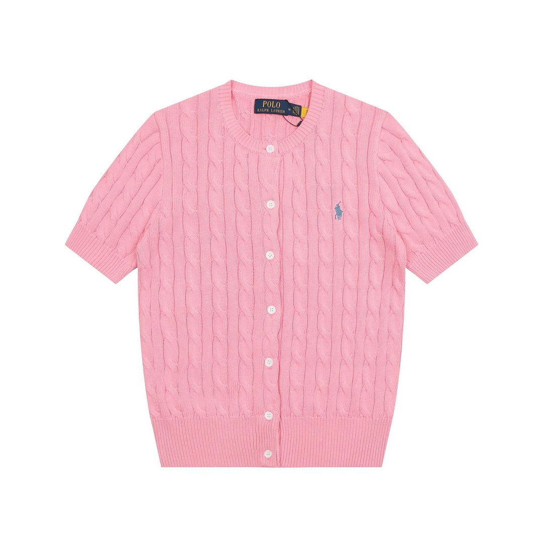 Ralph Lauren Cable-Knit Short-Sleeve Cardigan · A3123 — תמונה 9